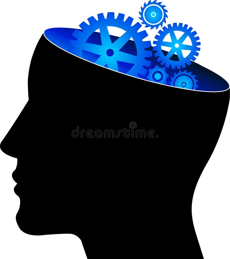 Mind gear stock illustration
