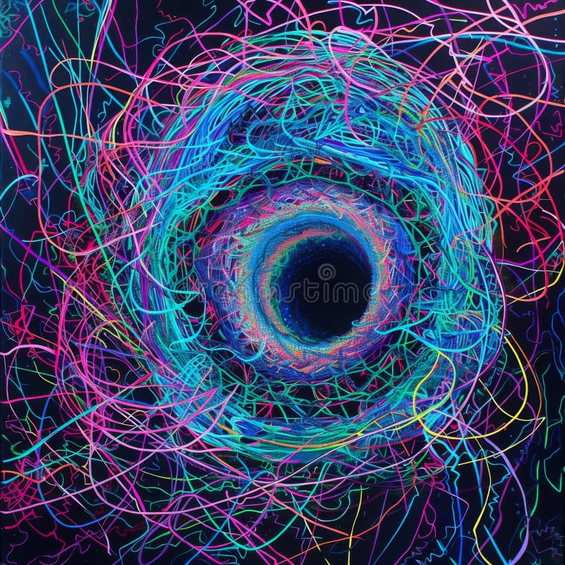 Mind S Labyrinth: the Vortex of Consciousness Stock Photo - Image of 