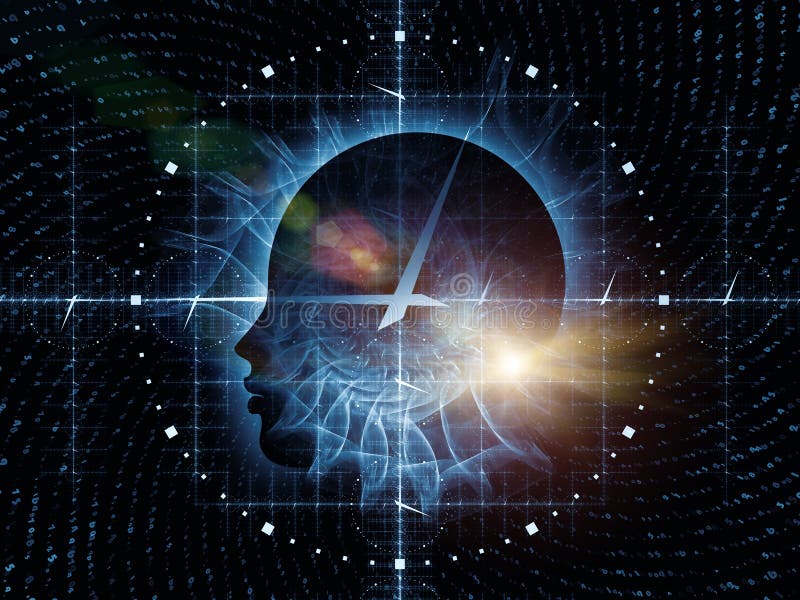 Mind Time stock illustration. Illustration of code, effect - 45497511