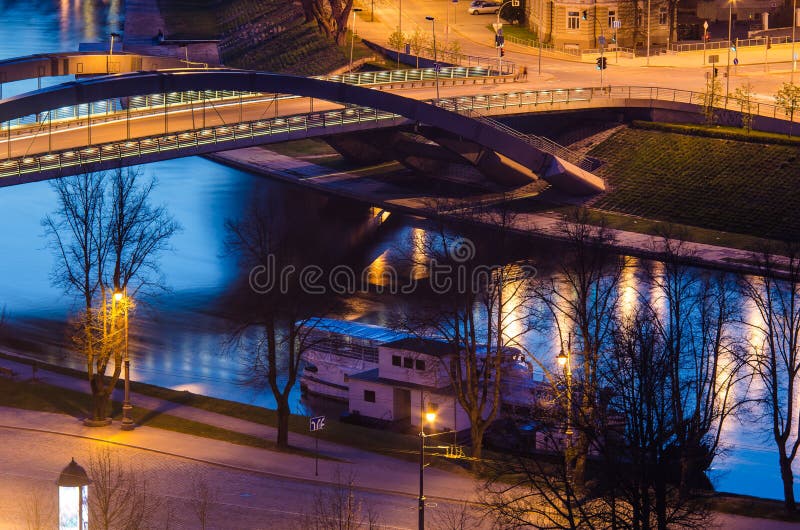 Mindaugas Bridge in Vilnius, Lithuania