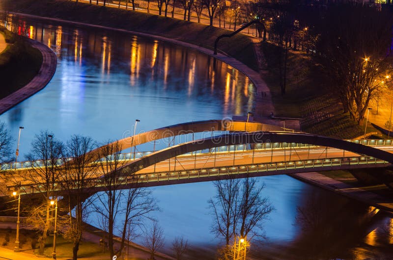 Mindaugas Bridge in Vilnius, Lithuania