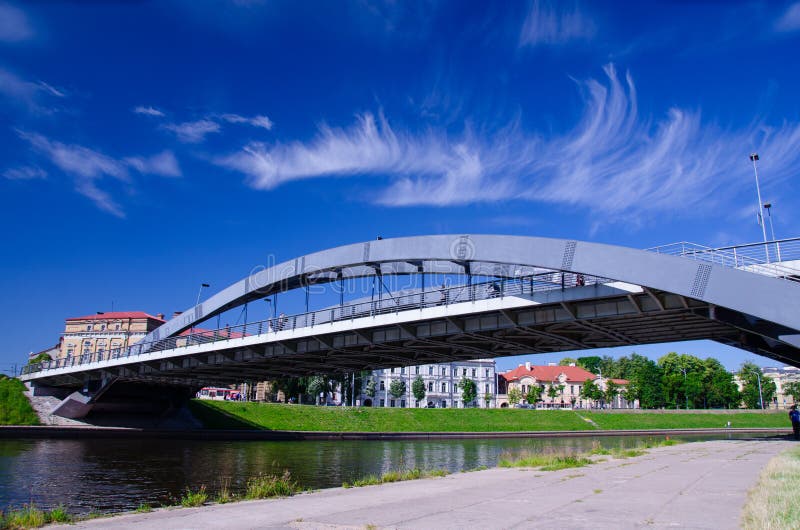 Mindaugas-Brücke stockfotos Mindaugas-Brücke stockfotos