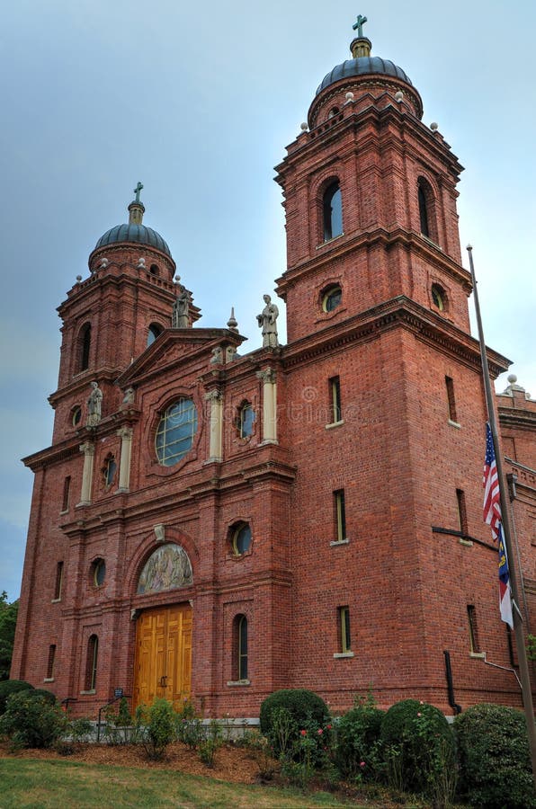 Minder belangrijke Basiliek van St Lawrence Asheville North Carolina stock foto's Minder belangrijke Basiliek van St Lawrence Asheville North Carolina stock foto's