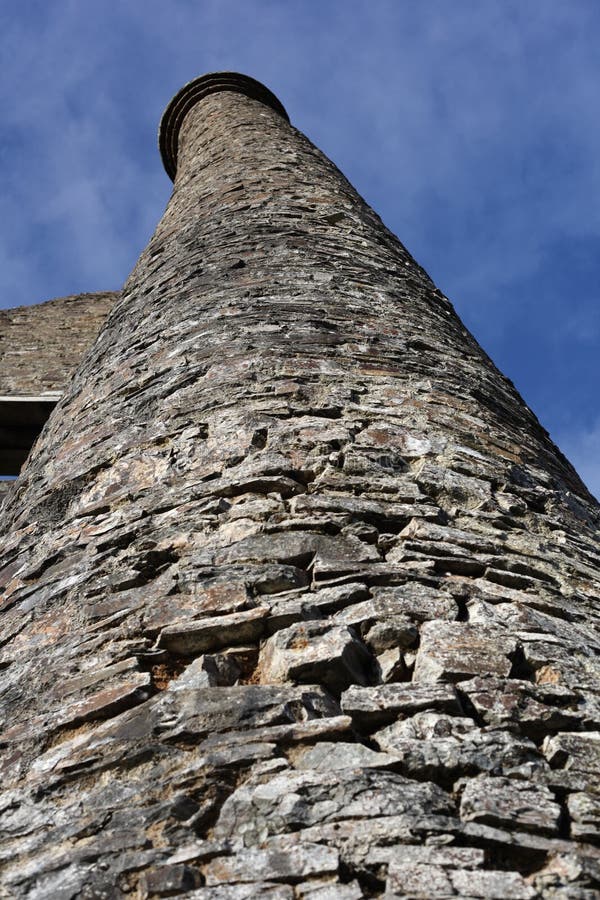Mine Chimney Stack stock image. Image of historic, mine 18085931