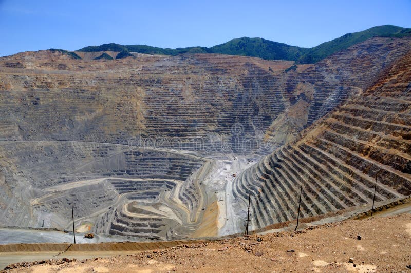 Mine de cuivre de Bingham Kennecott photographie stock Mine de cuivre de Bingham Kennecott photographie stock