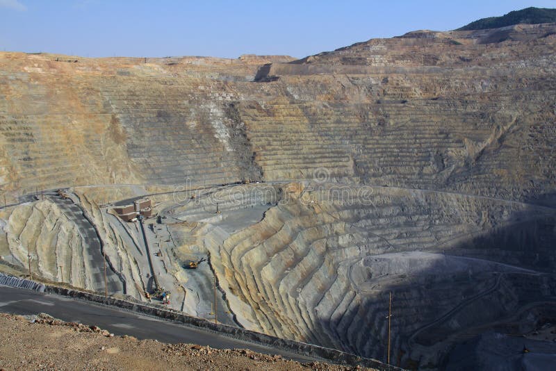 Mine de cuivre de Kennecott photo libre de droits Mine de cuivre de Kennecott photo libre de droits