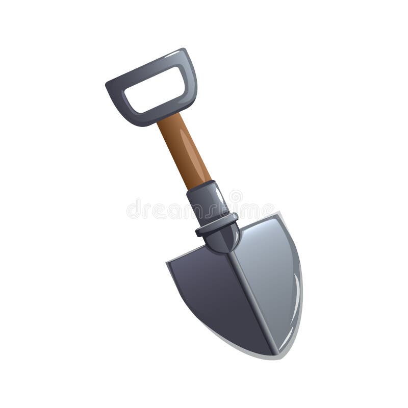 Mine Shovel Game Composition Stock Vector Illustration of user