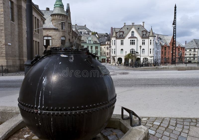 The mine from the world war I in Alesund, Norway