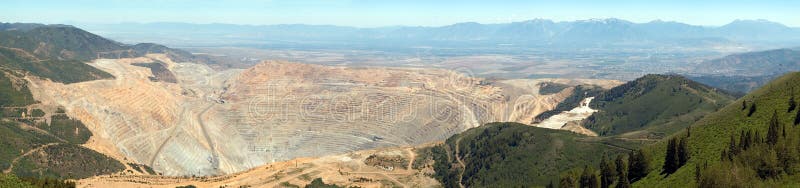 Mine à ciel ouvert photo stock Mine à ciel ouvert photo stock