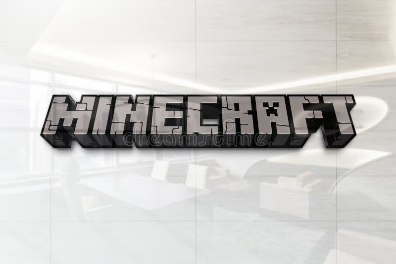 Minecraft Com Textura Realista Iphone Imagem Editorial