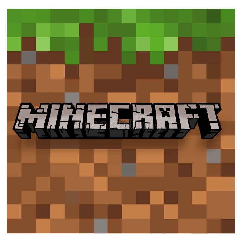 ícone Do Aplicativo Do Facebook Minecraft. Foco Seletivo. Foto