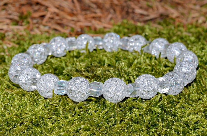 Buy Plus Value Crackle Quartz Crystal or Crack Crystal Bracelet for Vastu  Feng Shui Chakra Aura Personal Reiki Healing Crystals Beads Size 8mm Jute  Bag Online at Low Prices in India 