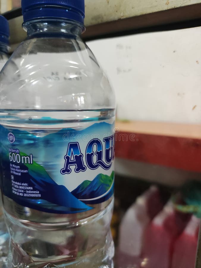 Mineral Water Number One in Indonesia Editorial Stock Image Image of