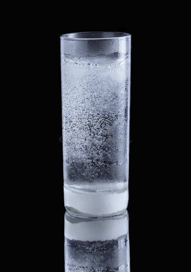 Mineral Water in Simple Highball Glass Stock Image Image of