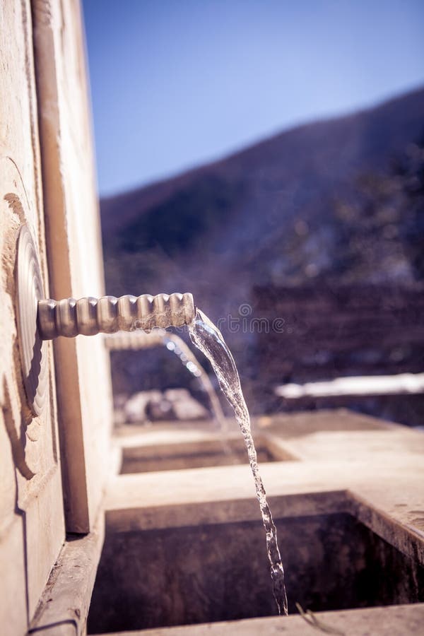 Mineral water spring fountain stock photos Mineral water spring fountain stock photos