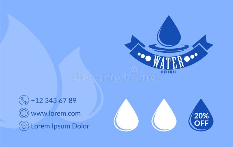 Mineral Water Supplies and Delivery Service Vector Stock Vector -  Illustration of supply, filter: 243048970
