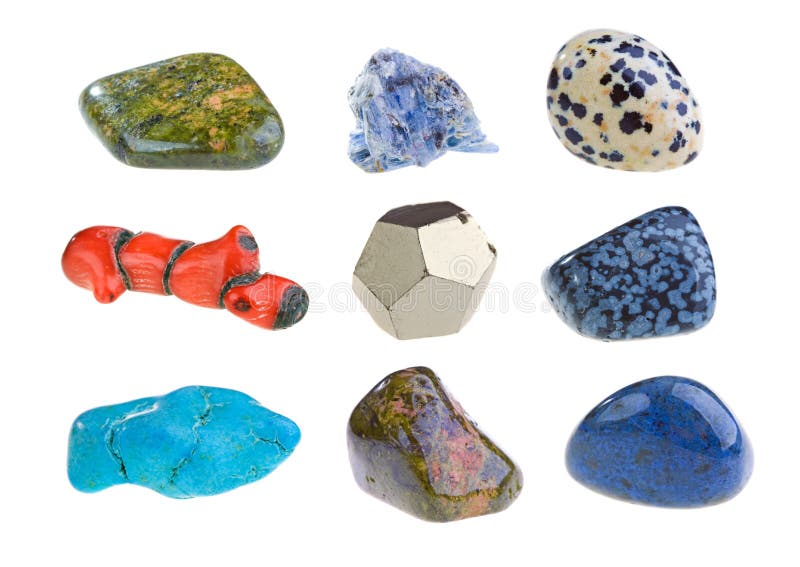 Colección De Piedras Preciosas Minerales Naturales Con Nombre Foto de  archivo - Imagen de cromita, rodonita: 105508738