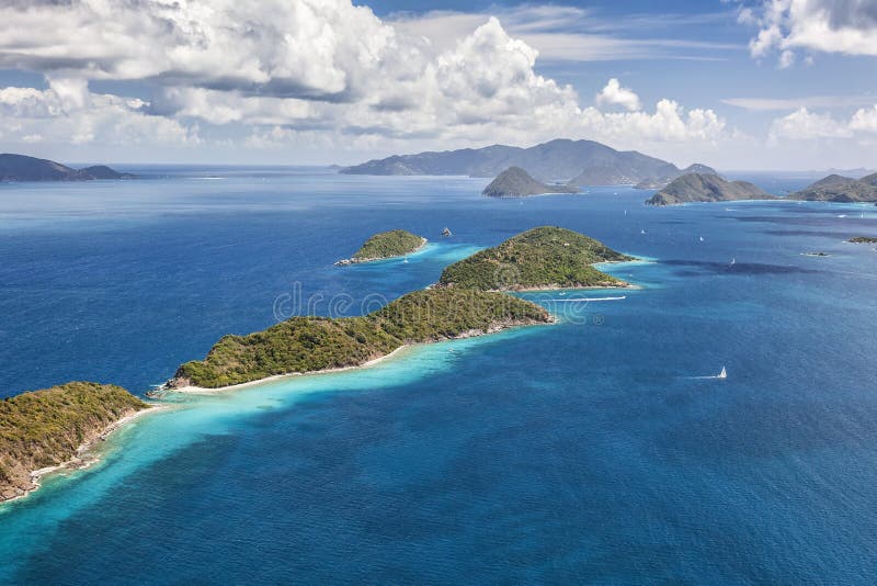 Mingo and Lovango Cays Aerial view