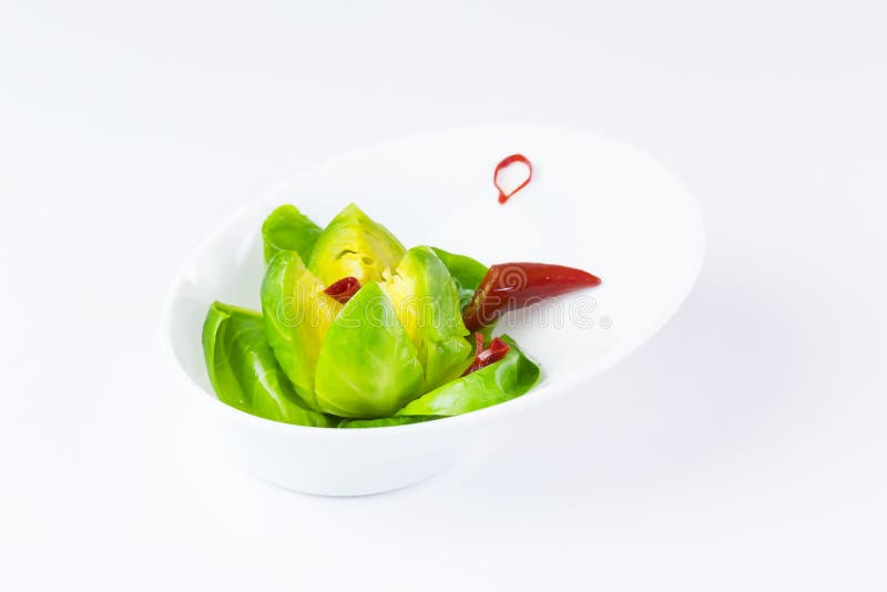 Mini Appetizers from Vegetable Canap in Plastic Disposable Dishes Stock