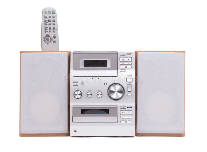 Mini audio component stock photo. Image of portable 113850100