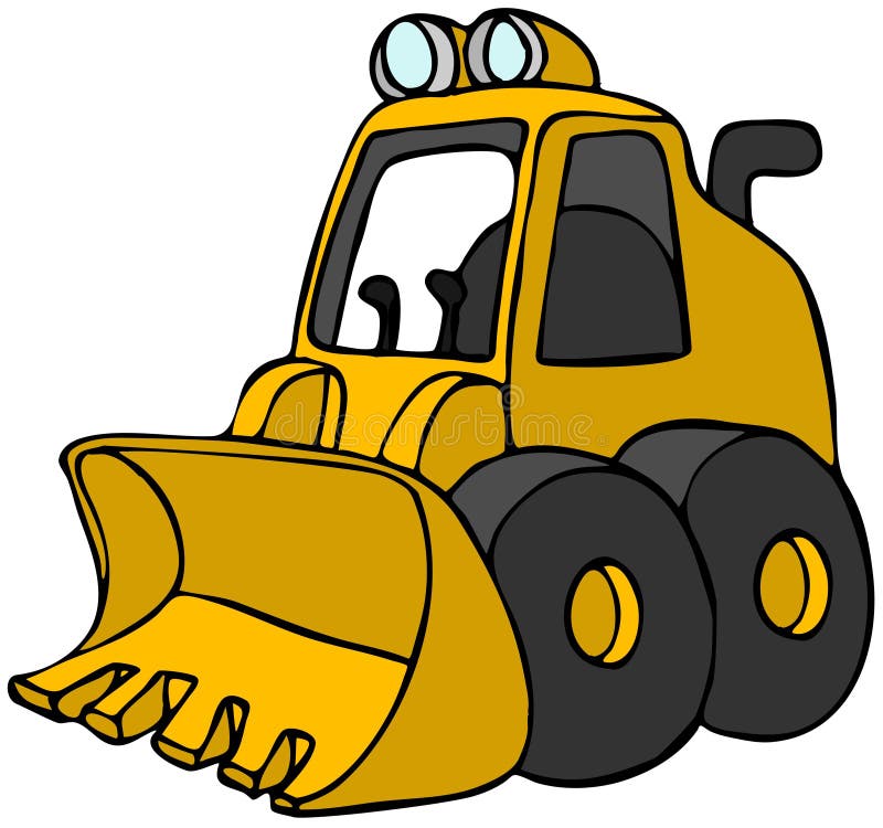 Mini Bulldozer stock illustration. Illustration of shovel - 12744232