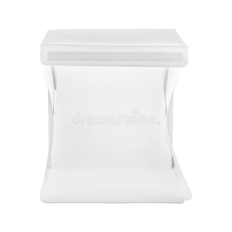 Mini caja del estudio aislada en el fondo blanco Peque?a caja de luz para la fotograf?a del producto imagen de archivo libre de regalías Mini caja del estudio aislada en el fondo blanco Peque?a caja de luz para la fotograf?a del producto imagen de archivo libre de regalías