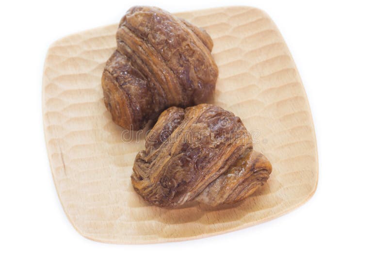 Mini chocolate croissant stock image. Image of yummy 57176417