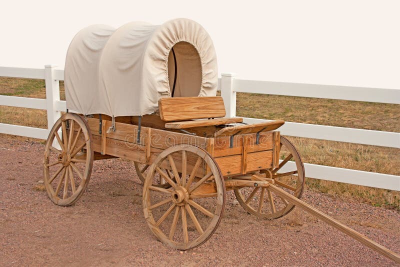 Covered Wagon stock photo. Image of rustic, outdoors - 23192574