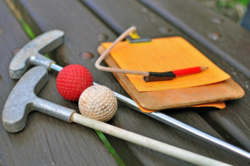 Mini golf equipment stock image. Image of sport, activity 60582269