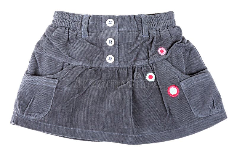 Mini jupe de velours gris images libres de droits Mini jupe de velours gris images libres de droits