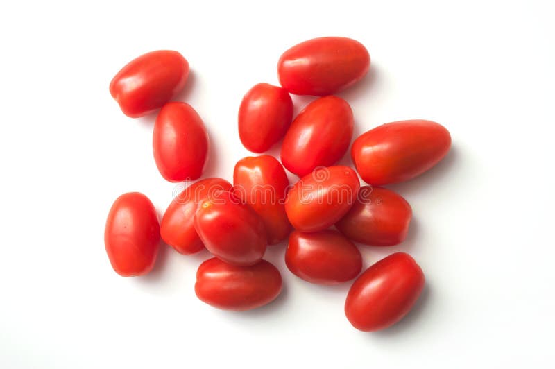 mini organic tomatoes roma on white background royalty free stock photography mini organic tomatoes roma on white background royalty free stock photography
