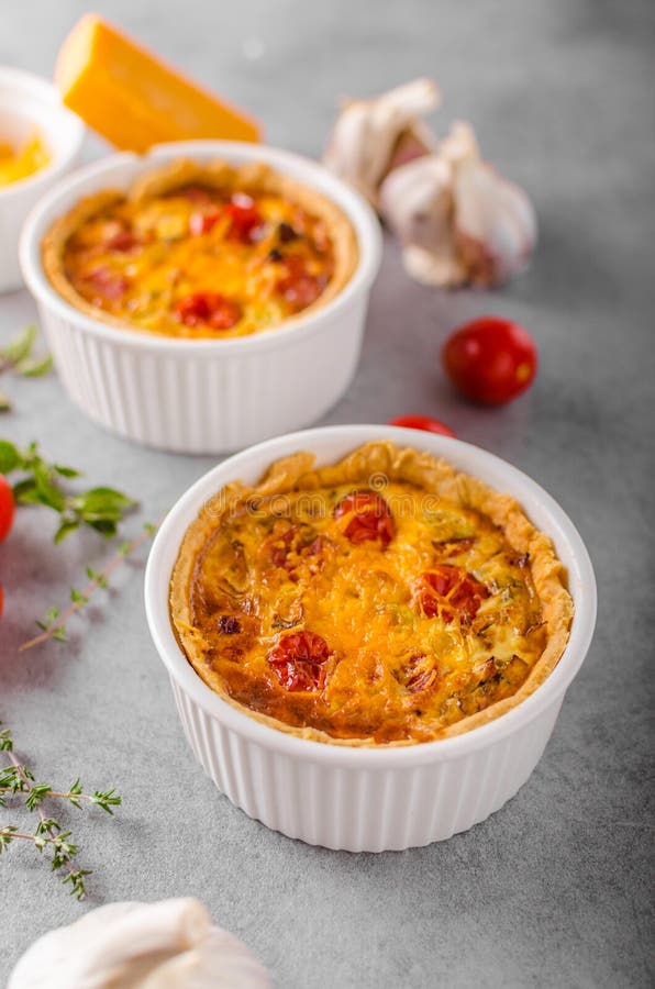 Mini quiche with sausage stock image. Image of healthy 84249735
