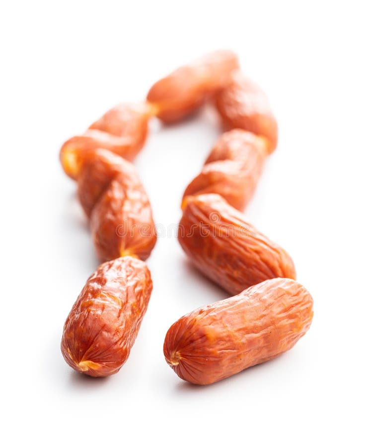 Mini salami sausages stock photo. Image of delicious 192626516