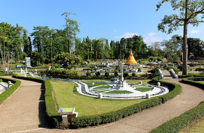 Mini Siam Zone in the Park of the Replica Miniature in Pattaya ...