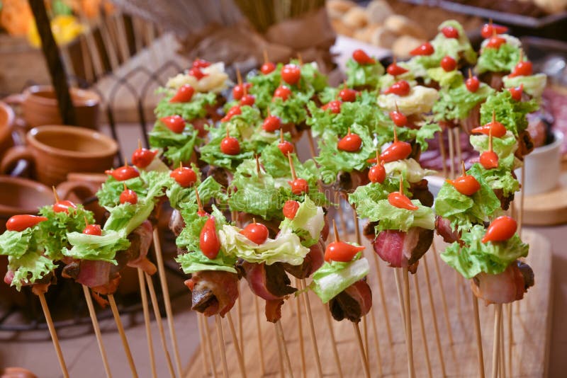 Mini snack party fast food stock image. Image of cuisine 67703661