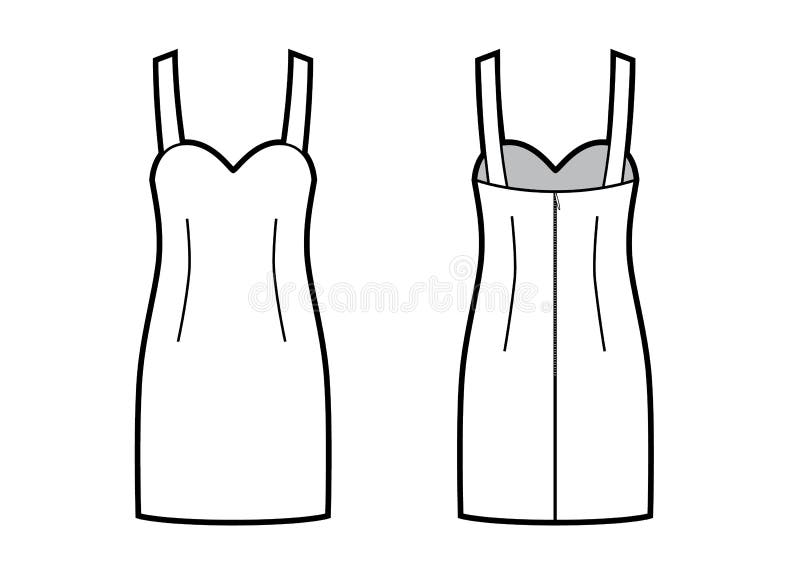 Mini Vestido Ajustado Con Las Líneas Del Panel De Cierre De La Cremallera. Vestido De Vestir. Ilustración del Vector - Ilustración de ropas, vestido: 178589915 Mini Vestido Ajustado Con Las Líneas Del Panel De Cierre De La Cremallera. Vestido De Vestir. Ilustración del Vector - Ilustración de ropas, vestido: 178589915