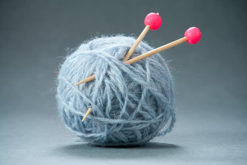 Yarn ball stock image. Image of handicraft, ball, blue 2414415
