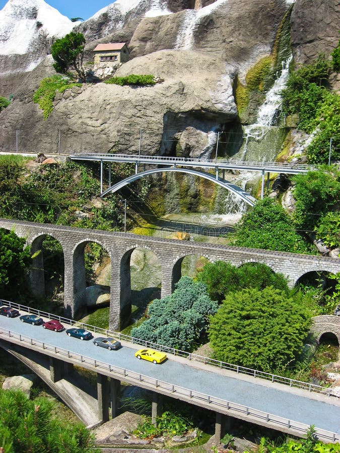 Miniatur Swiss, famous buildings in Switzerland