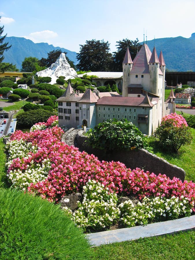 Miniatur Swiss, famous buildings in Switzerland