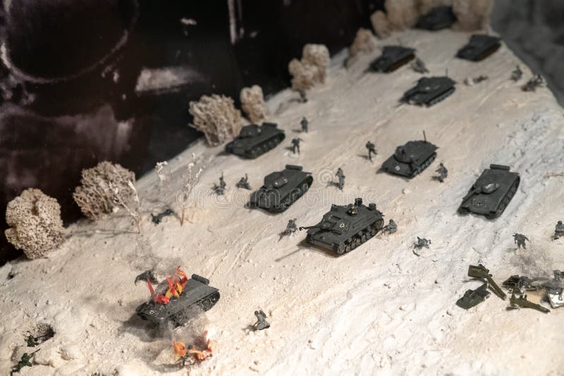 Miniatura De La Batalla De La Segunda Guerra Mundial Foto de archivo -  Imagen de misil, historia: 152133394