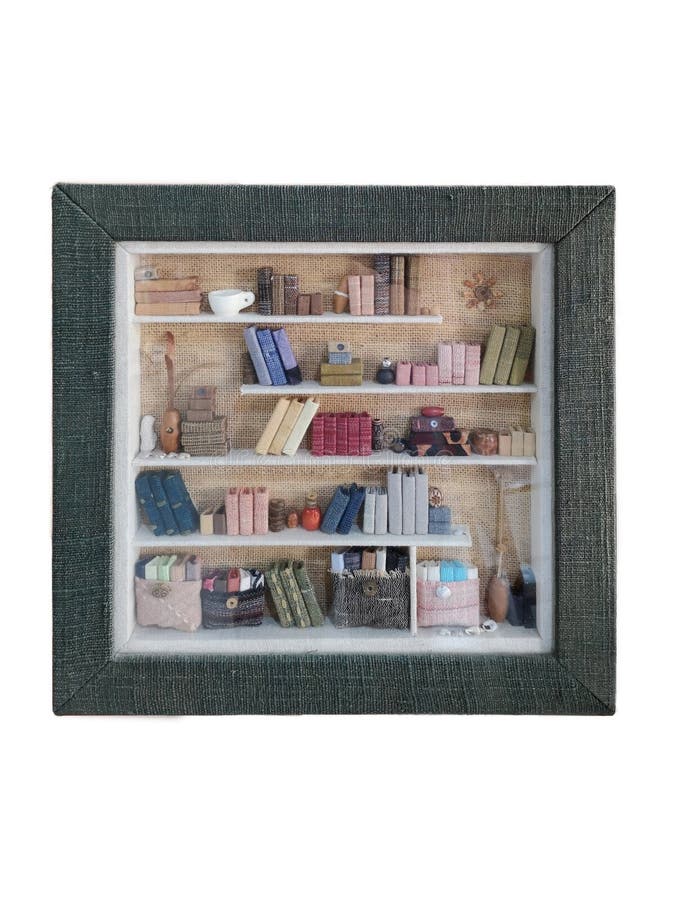 miniature bookshelf