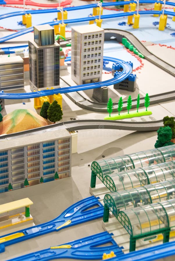 Miniature city stock photos