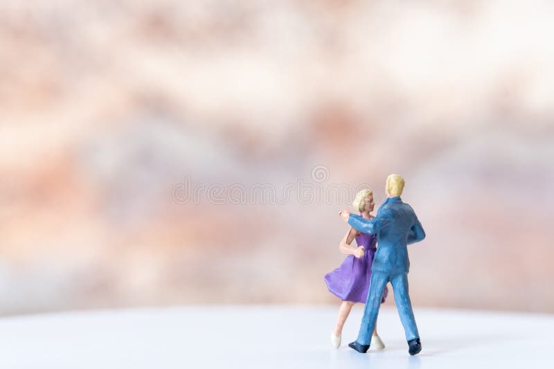 Miniature Couple Dancing on Dance Floor , International Dance Day ...