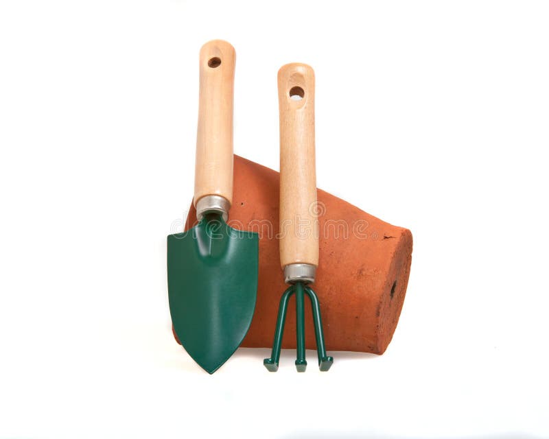 Miniature Gardening Tools Stock Photo Image Of Boarder 21658938