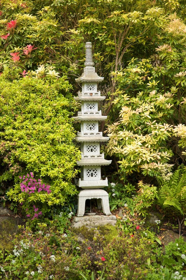 Miniature japan tower stock image. Image of tree, tower 12239941