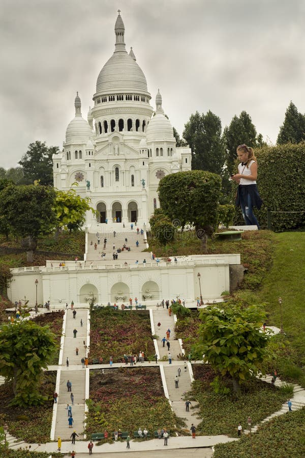 Miniature Sacre-Coeur at Montmartre in France at the Park Mini Europe ...