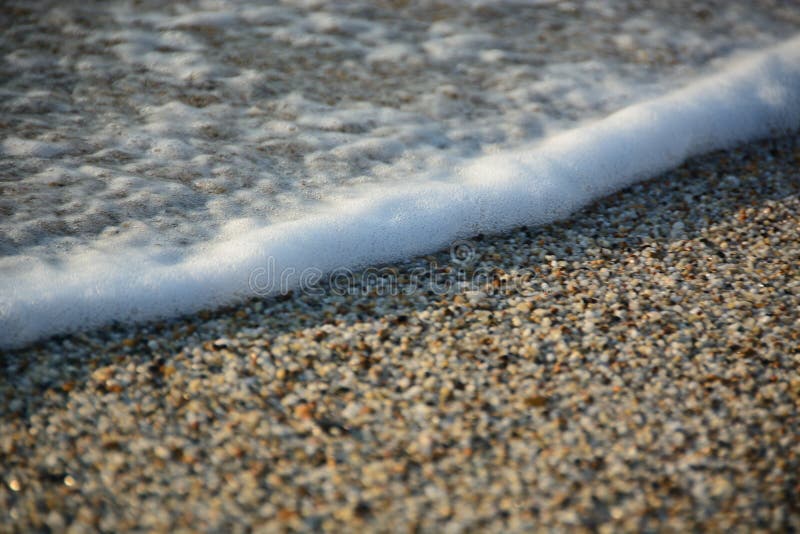 Miniature wave of tsunami simulation royalty free stock photos