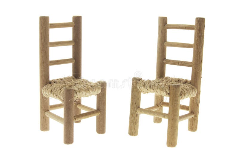 miniature wood chair
