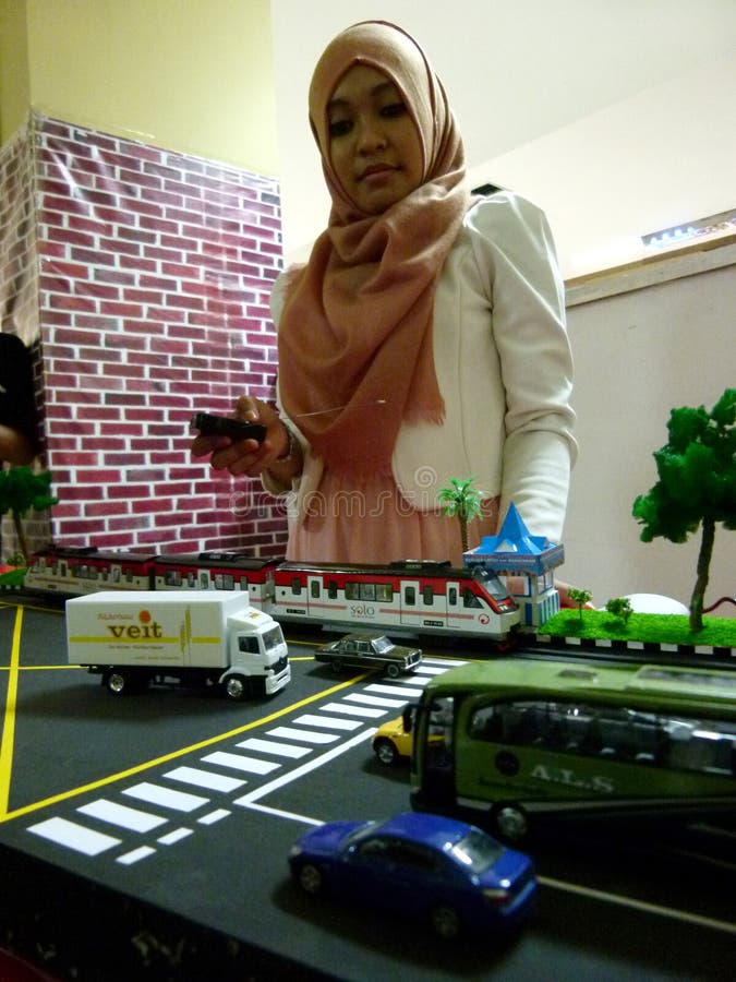 Miniatuurspoorweg royalty-vrije stock afbeelding