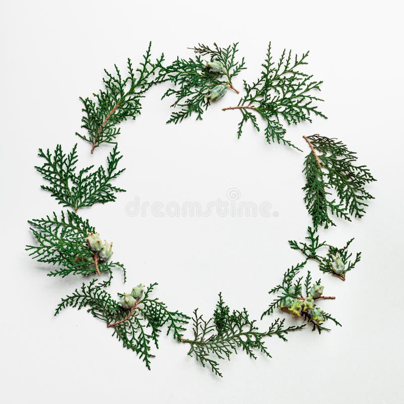 Minimal Christmas pattern with copy space royalty free stock photo